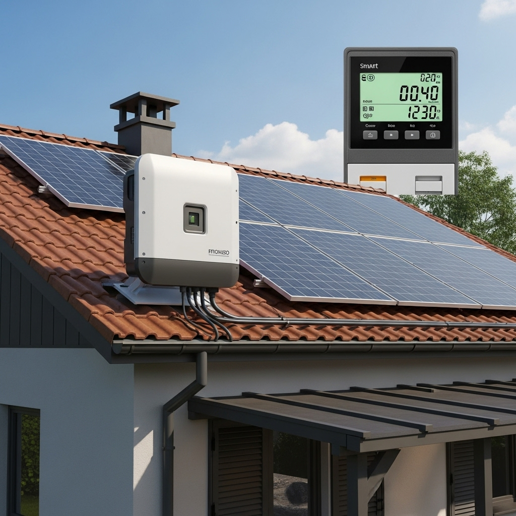 Panneaux solaires sur toit